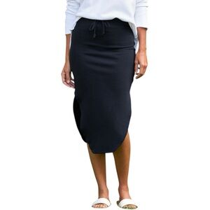 Frank & Eileen DONEGAL Unforgettable Sweatshirt Skirt British Royal Navy Blue L